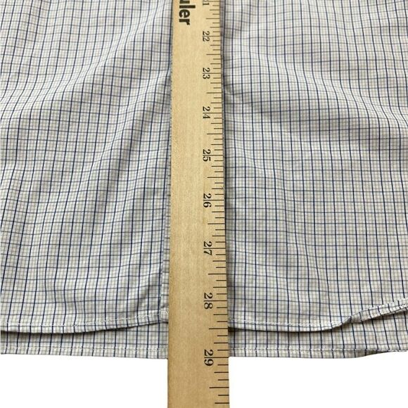 J. Crew Shirt Mens Medium Blue Checked Cotton Long Sleeve Button Down‎ - Picture 9 of 11